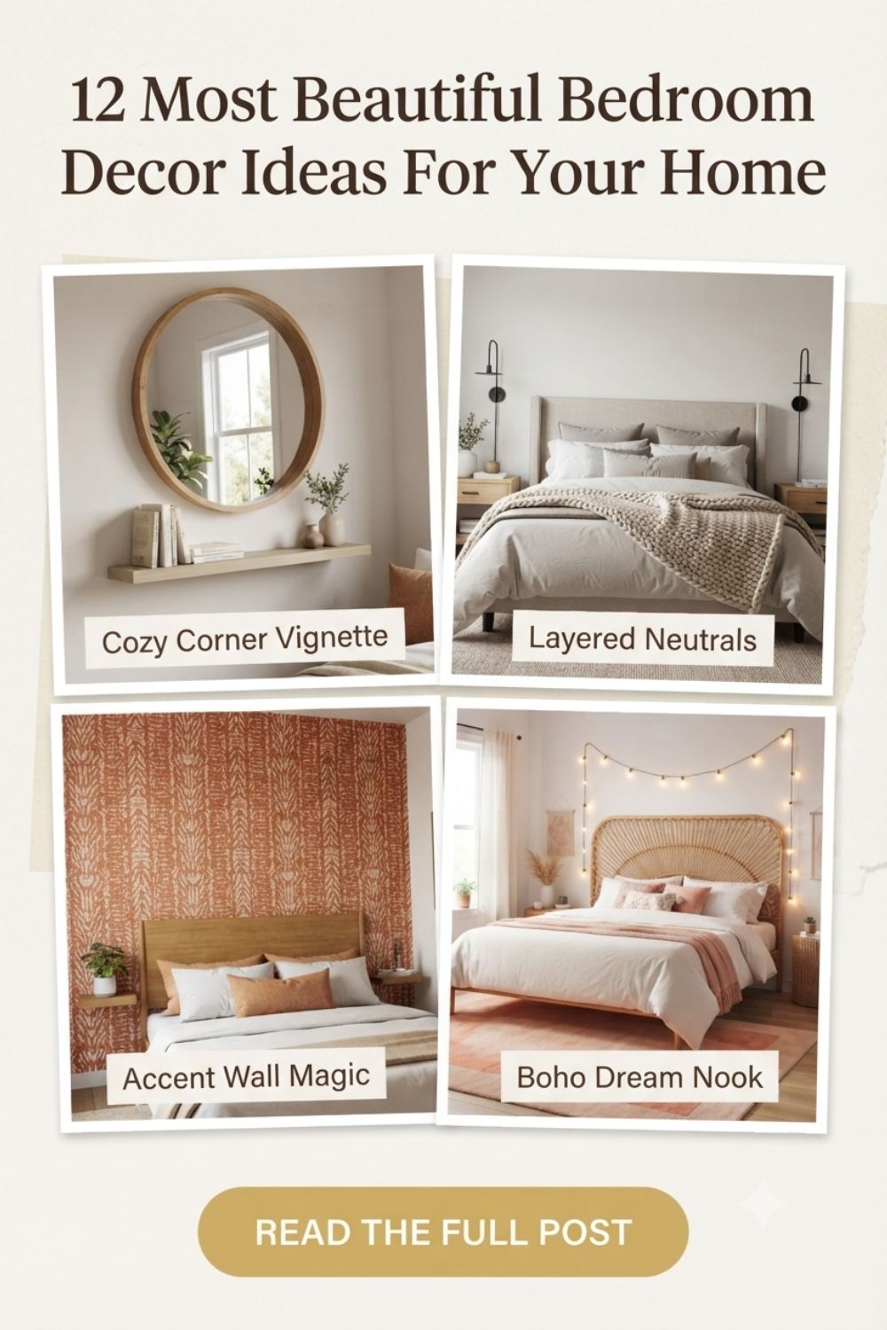 12 Most Beautiful Bedroom Decor Ideas For Your Home
