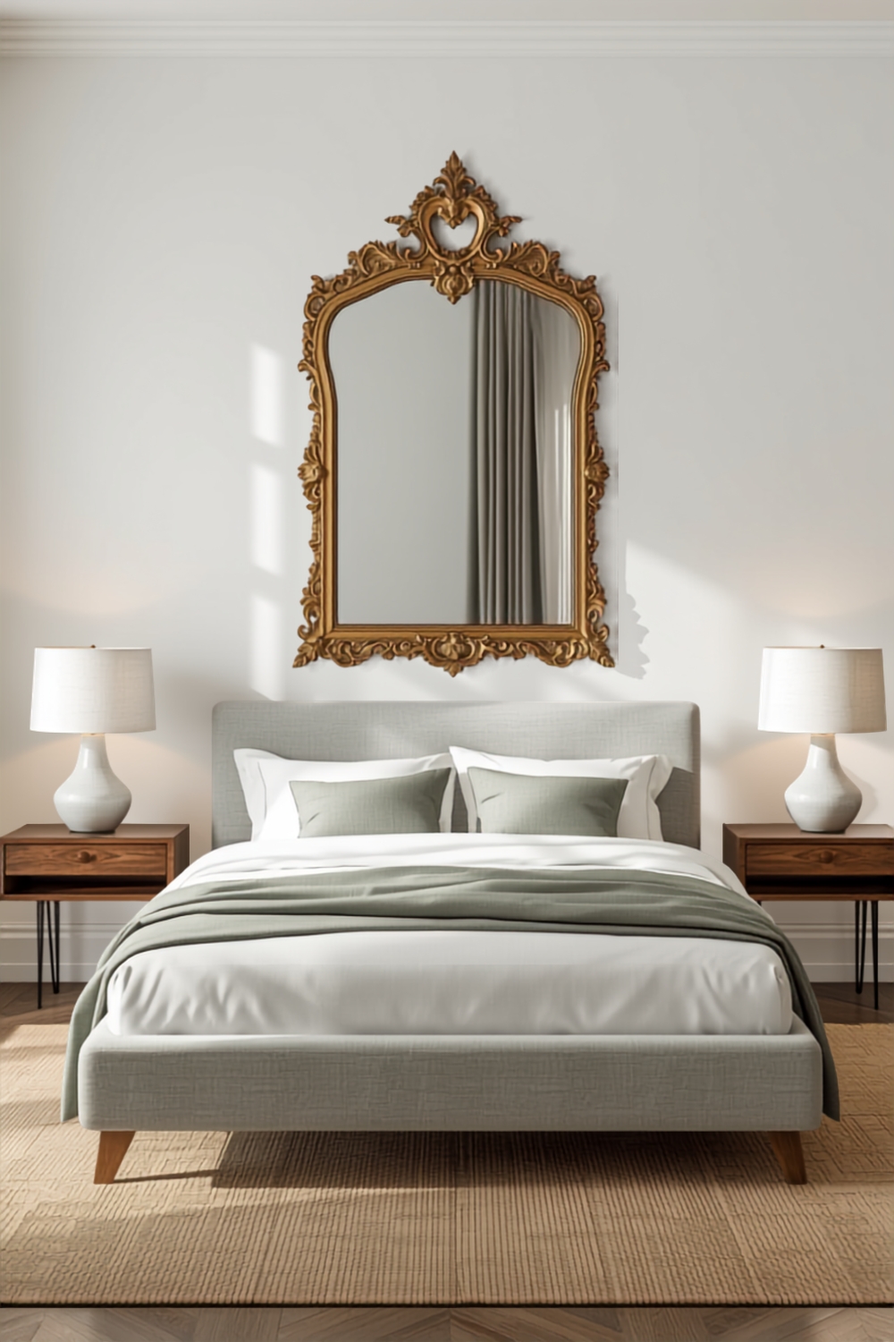 Bedroom decor ideas_ Mirror, mirror on the wall with bed