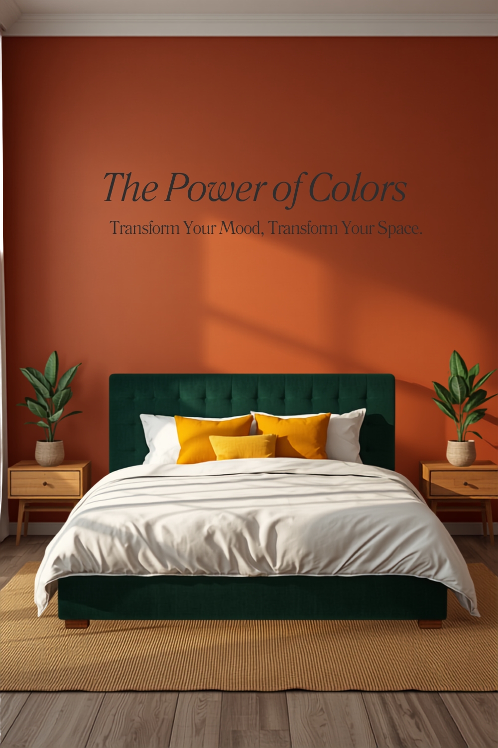 Bedroom decor ideas_ The Power of Colors with bed