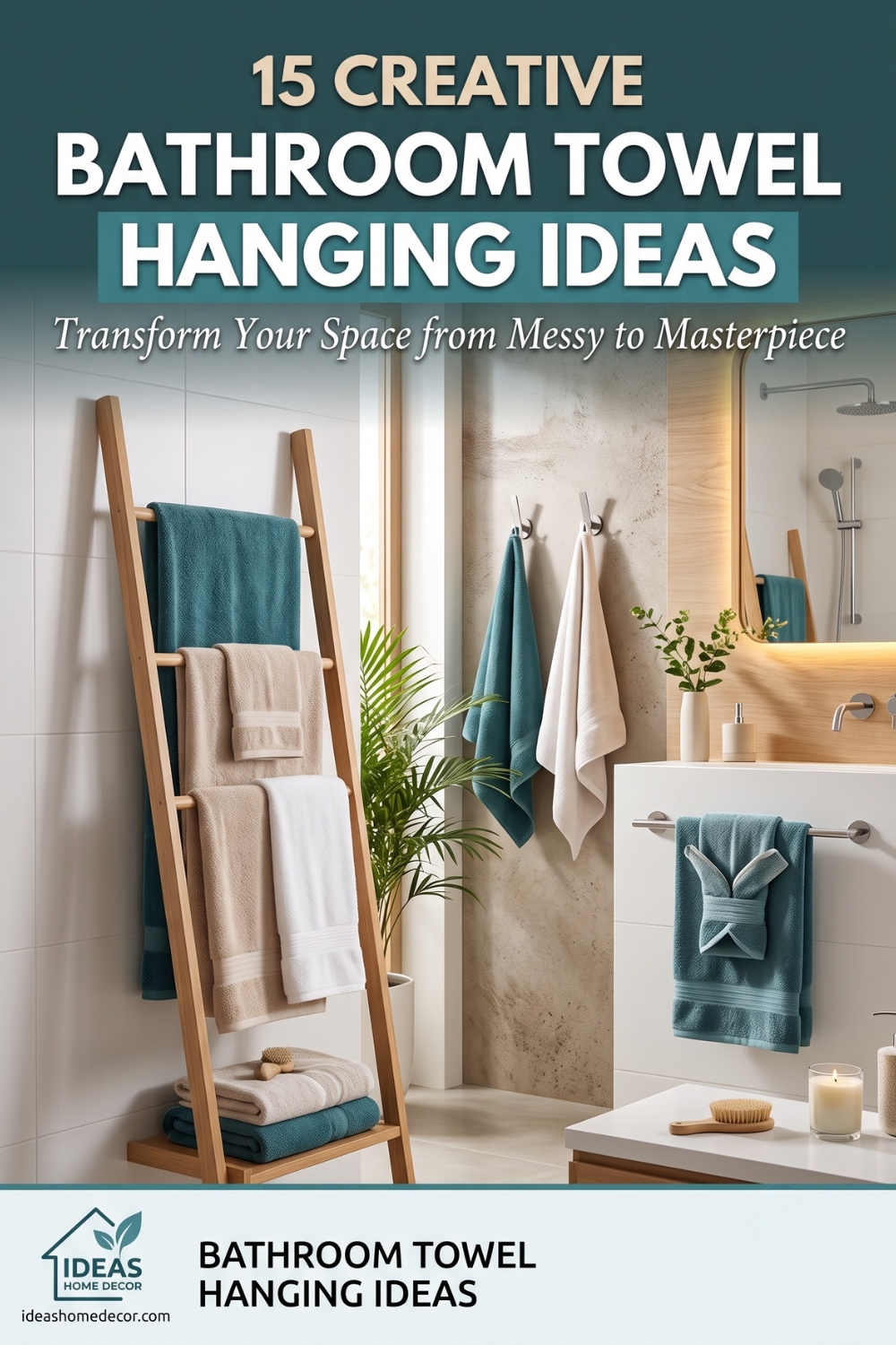15 Bathroom Towel Hanging Ideas