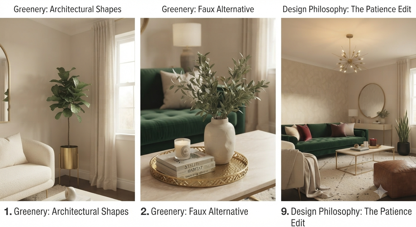 Bringing in Greenery Without Breaking the Mood