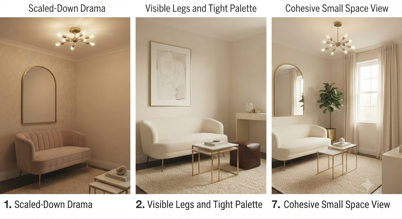 Designing a Glam Living Room in a Small Space