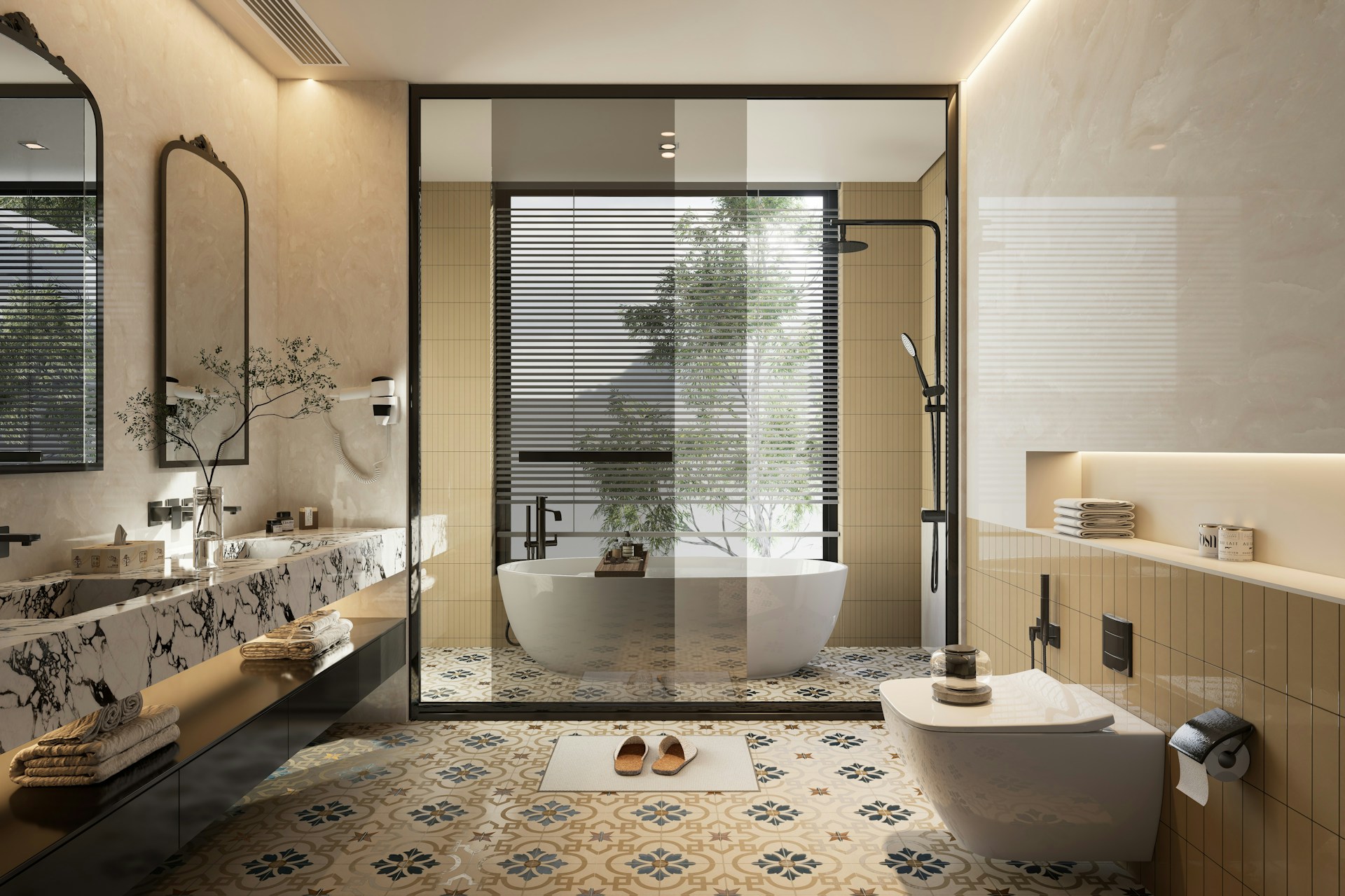 Earth Tone Bathroom Designs