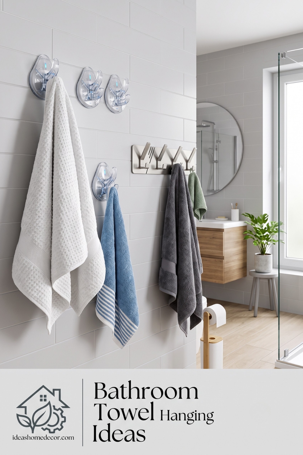 Bathroom Towel Hanging Ideas: High-Tech Suction and VHB Adhesive Hooks