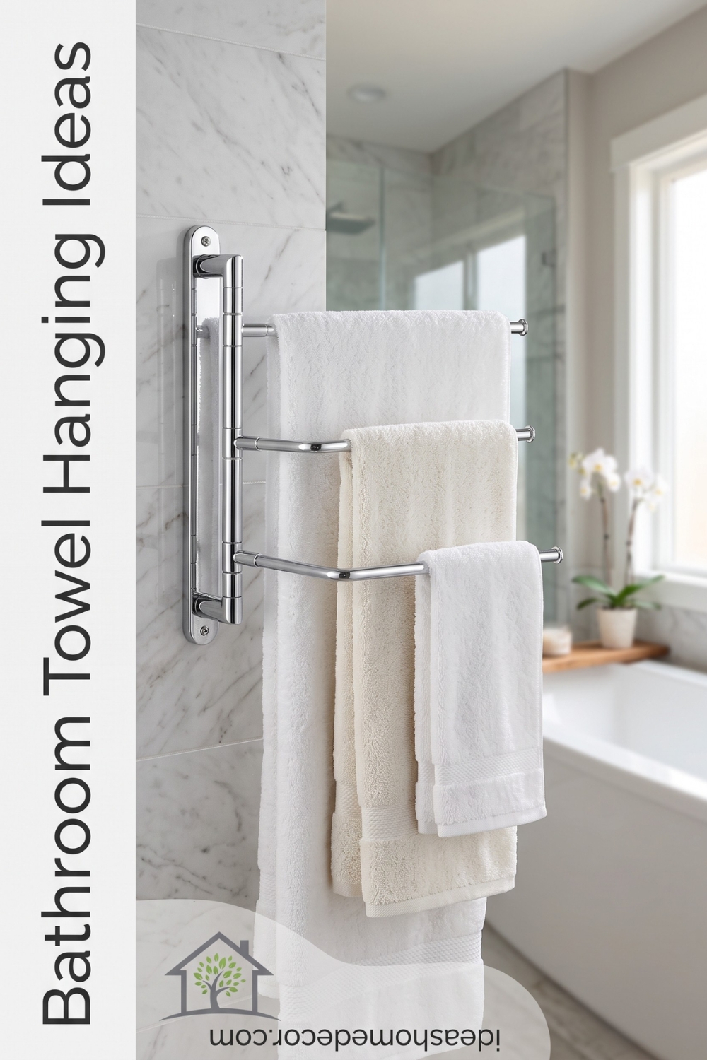 Bathroom Towel Hanging Ideas: The Spa-Style Heavy-Duty Swing-Arm Hook