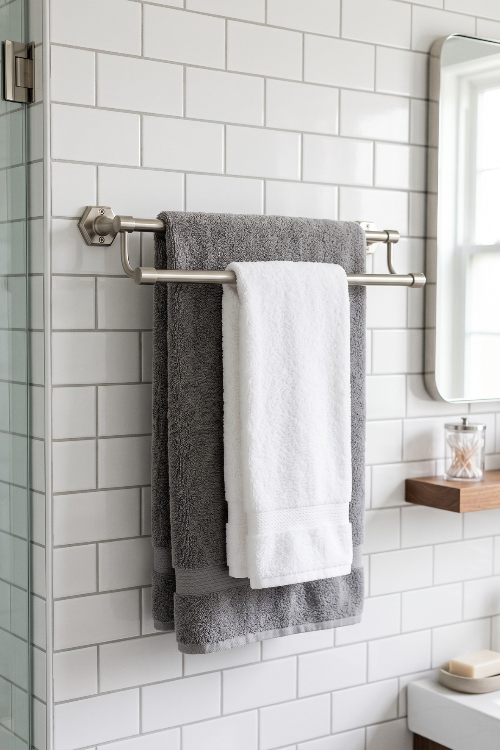 Bathroom Towel Hanging Ideas: The Trusty Double Towel Bar (Done Right)
