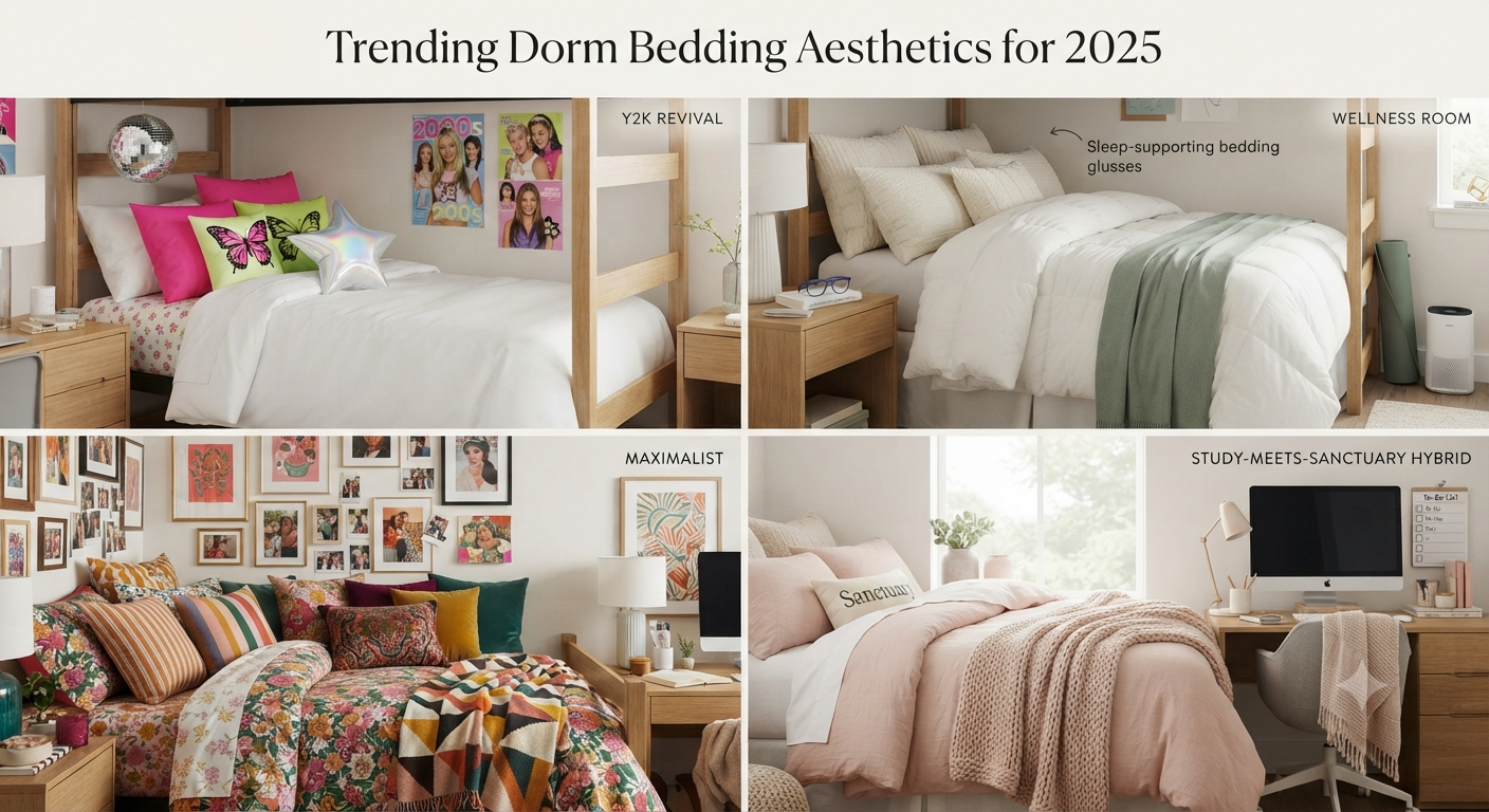 Trending Dorm Bedding Aesthetics for 2025